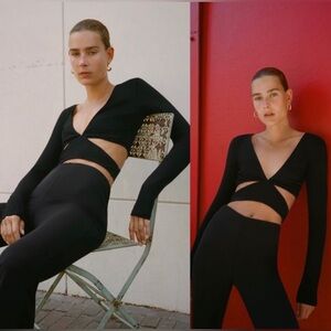 Zara Cut Out Crop Top • Size L • New with Tags✨